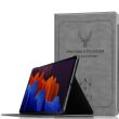 Чехол-книжка UniCase Deer Pattern для Samsung Galaxy Tab S7 Plus (T970/975) / S8 Plus (T800/806) - Grey (250230H)