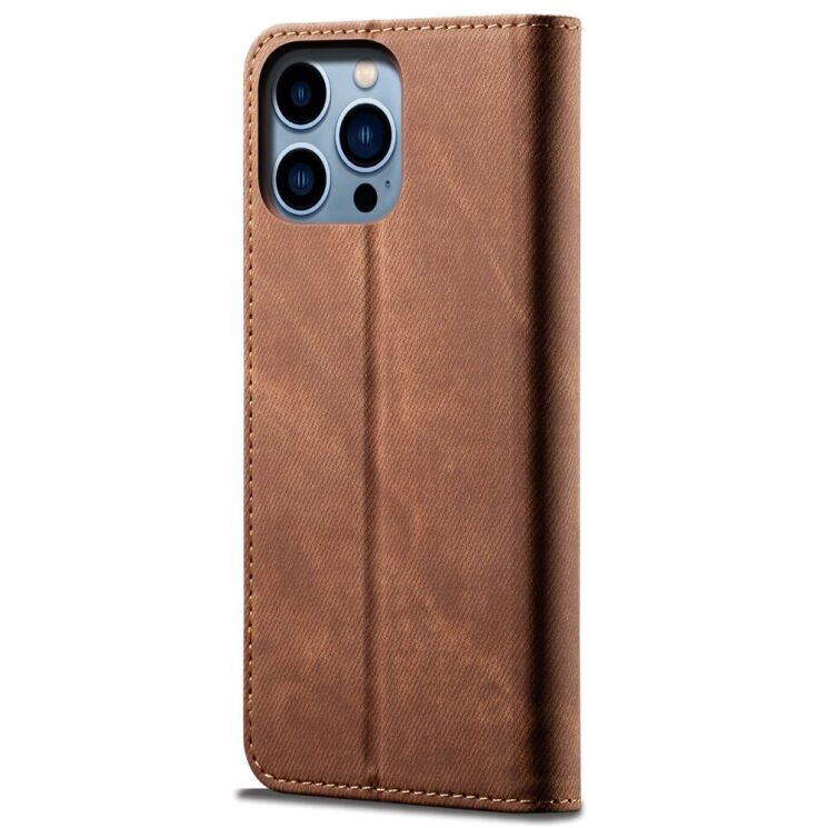Чехол-книжка UniCase Jeans Wallet для Apple iPhone 14 Pro Max - Coffee: фото 3 из 6