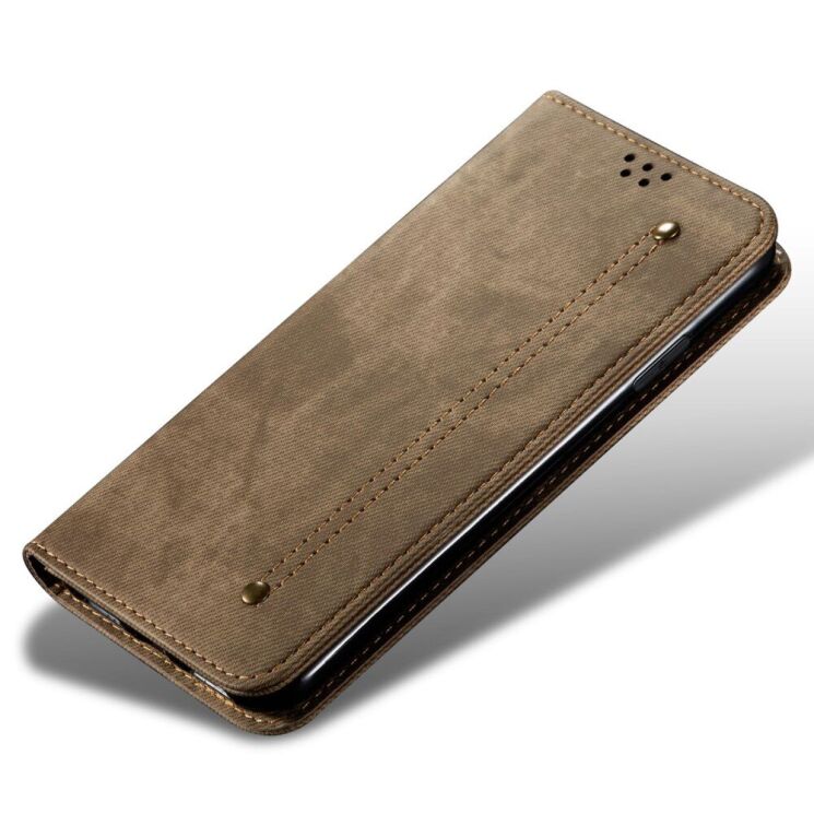 Чехол-книжка UniCase Jeans Wallet для Apple iPhone 14 Pro - Khaki: фото 6 из 6