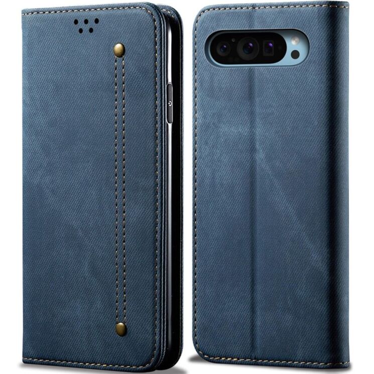 Чехол-книжка UniCase Jeans Wallet для Google Pixel 9 / 9 Pro - Blue: фото 1 из 6