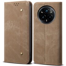 Чехол-книжка UniCase Jeans Wallet для Realme 14 Pro Plus - Khaki: фото 1 из 7