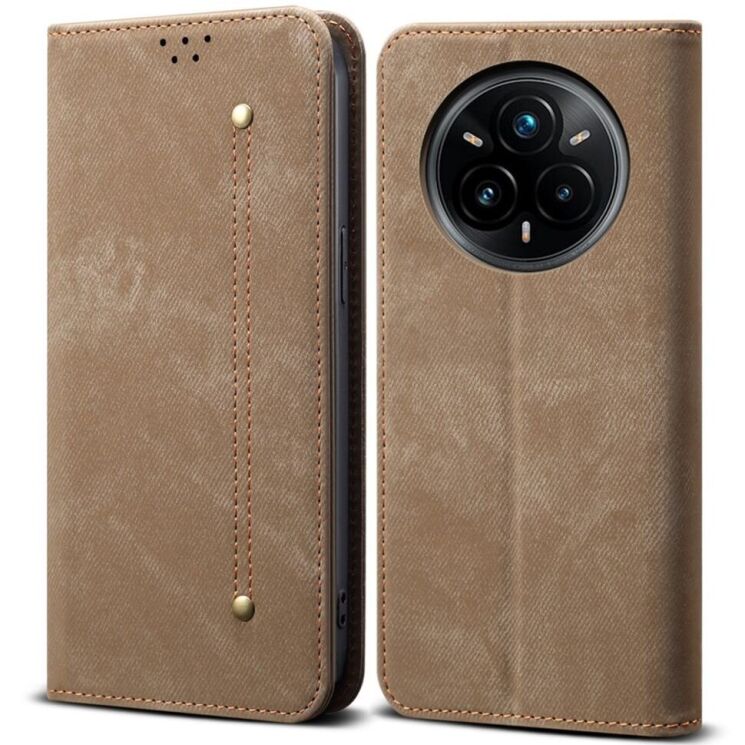 Чехол-книжка UniCase Jeans Wallet для Realme 14 Pro Plus - Khaki: фото 1 из 7