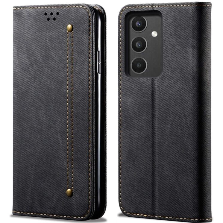 Чохол-книжка UniCase Jeans Wallet для Samsung Galaxy A34 (A346) - Black: фото 1 з 6
