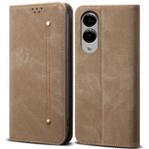 Чехол-книжка UniCase Jeans Wallet для Samsung Galaxy S25 Edge (S937) - Khaki: фото 1 из 7