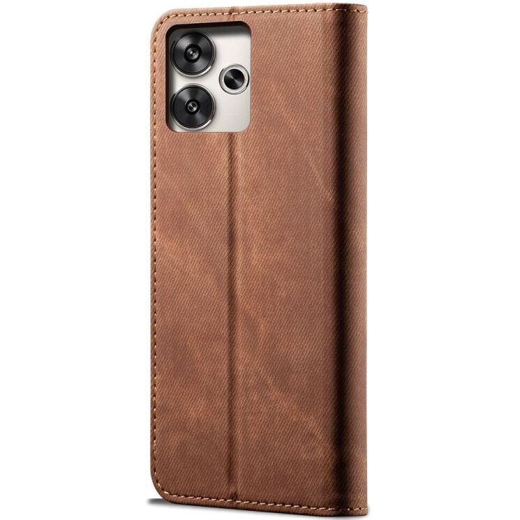 Чохол-книжка UniCase Jeans Wallet для Xiaomi Poco F6 - Coffee: фото 6 з 6