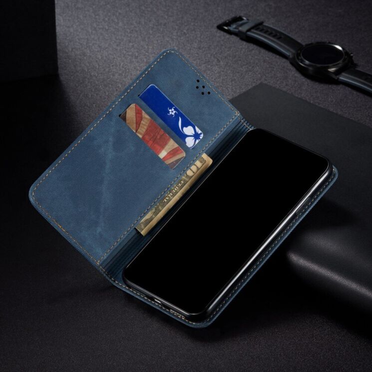 Чехол-книжка UniCase Jeans Wallet для Xiaomi Redmi 10 / 10 (2022) / 10 Prime - Blue: фото 9 из 11