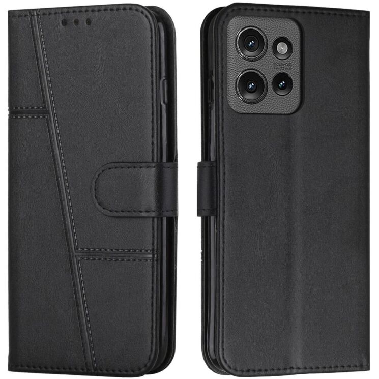 Чохол-книжка UniCase Jet Cover для Motorola Edge 50 - Black: фото 1 з 10