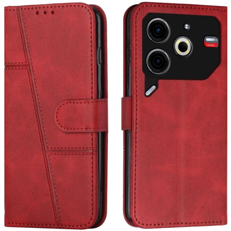 Чехол-книжка UniCase Jet Cover для TECNO Pova 6 Neo - Red: фото 1 из 10