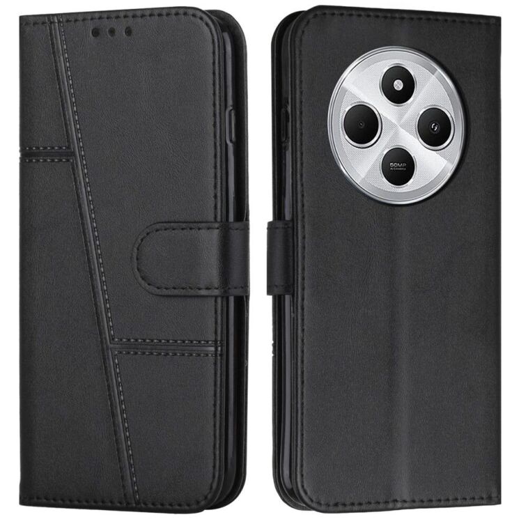 Чехол-книжка UniCase Jet Cover для Xiaomi Redmi 14C / Redmi A4 5G / Poco C75 - Black: фото 1 из 10
