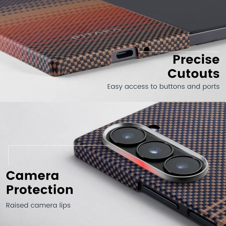 Чехол Pitaka MagEZ Case 5 (FF) для Samsung Galaxy Fold 6 FBFOLD6 - Black / Grey: фото 8 из 10