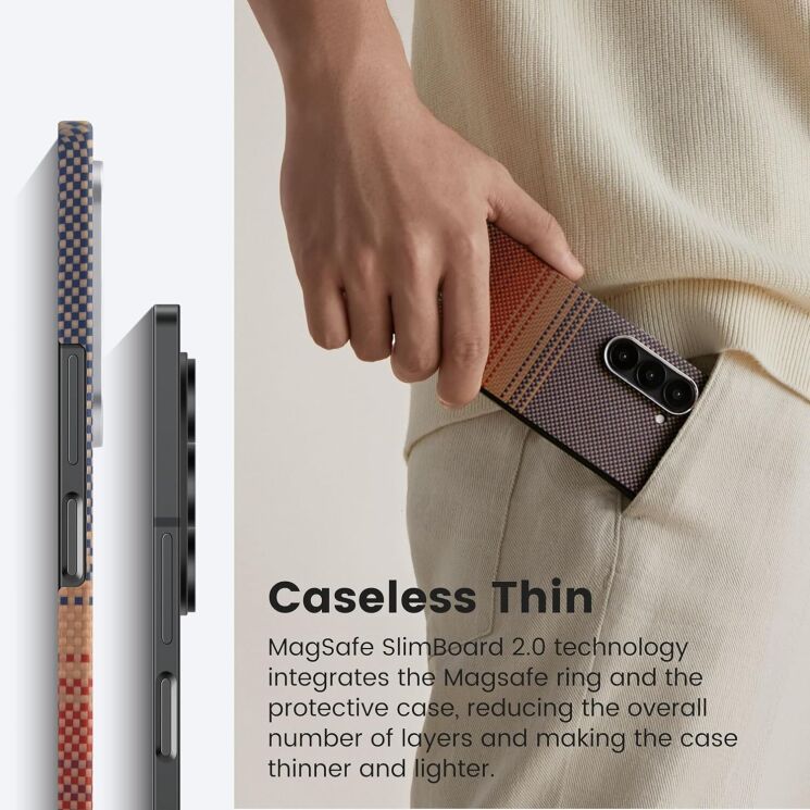 Чехол Pitaka MagEZ Case 5 (FF) для Samsung Galaxy Fold 6 FBFOLD6 - Black / Grey: фото 4 из 10
