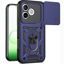 Чехол с защитой камеры Deexe Armor Shield для Honor 600 Lite - Blue: фото 1 из 9