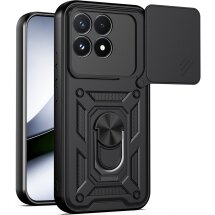 Чехол с защитой камеры Deexe Armor Shield для Xiaomi Poco F9 Pro - Black: фото 1 из 9
