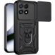 Чехол с защитой камеры Deexe Armor Shield для Xiaomi Poco F9 Pro - Black (429125B). Фото 1 из 9