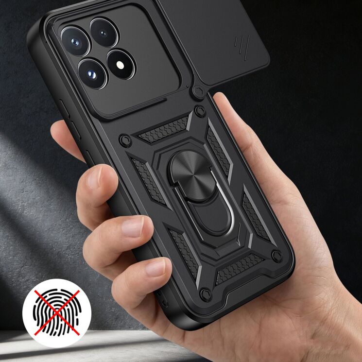Чохол із захистом камери Deexe Armor Shield для Xiaomi Poco F9 Pro - Rose Gold: фото 7 з 9