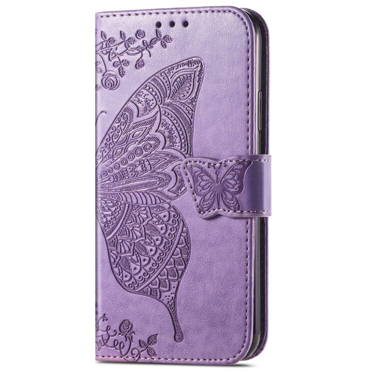 Чохол-книжка з малюнком UniCase Butterfly Pattern для Honor 200 - Light Purple: фото 6 з 7