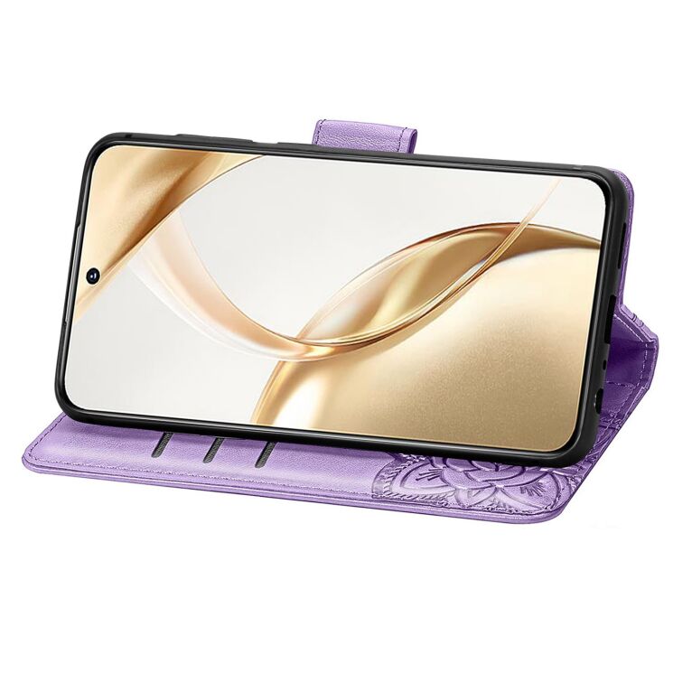 Чохол-книжка з малюнком UniCase Butterfly Pattern для Honor 200 - Light Purple: фото 3 з 7