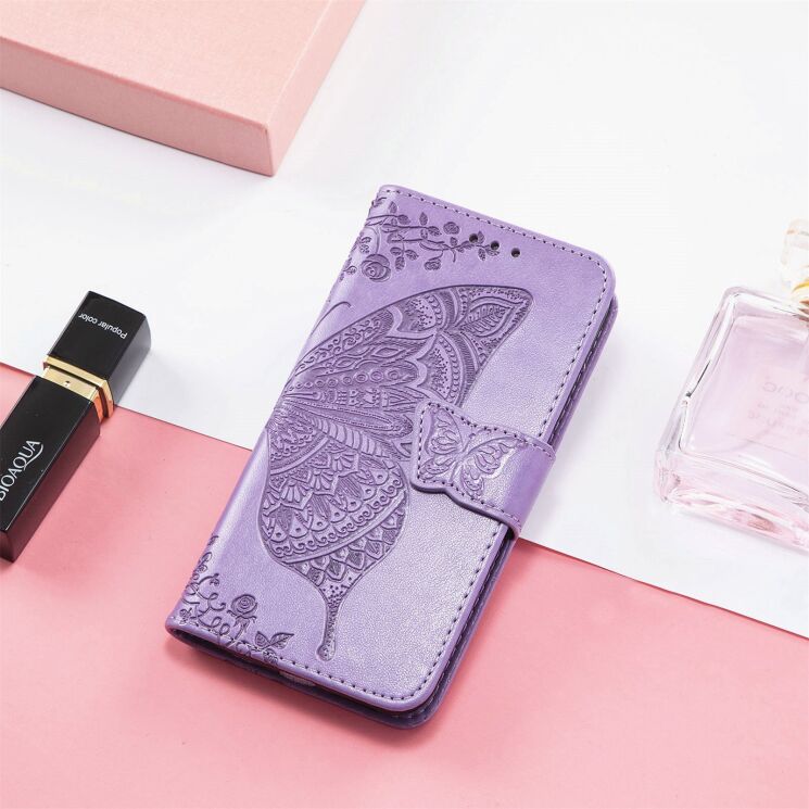 Чохол-книжка з малюнком UniCase Butterfly Pattern для Honor 200 - Light Purple: фото 4 з 7