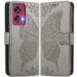Чохол UniCase Butterfly Pattern для Motorola Edge 50 Fusion - Grey (354231H)