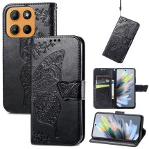 Чехол UniCase Butterfly Pattern для Motorola Moto G15 - Black: фото 1 из 11