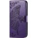 Чехол UniCase Butterfly Pattern для Motorola Moto G55 - Dark Purple (366133DV). Фото 5 из 7