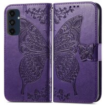 Чехол UniCase Butterfly Pattern для Samsung Galaxy A16 (A165) - Dark Purple: фото 1 из 6