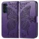 Чехол UniCase Butterfly Pattern для Samsung Galaxy A16 (A165) - Dark Purple (365215DV). Фото 1 из 6