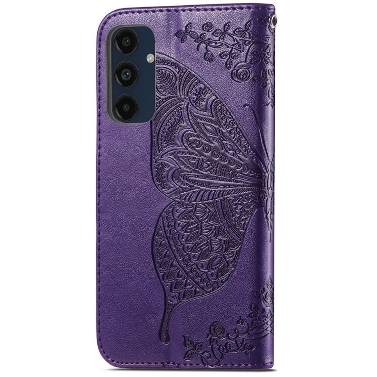 Чехол UniCase Butterfly Pattern для Samsung Galaxy A16 (A165) - Dark Purple: фото 5 из 6