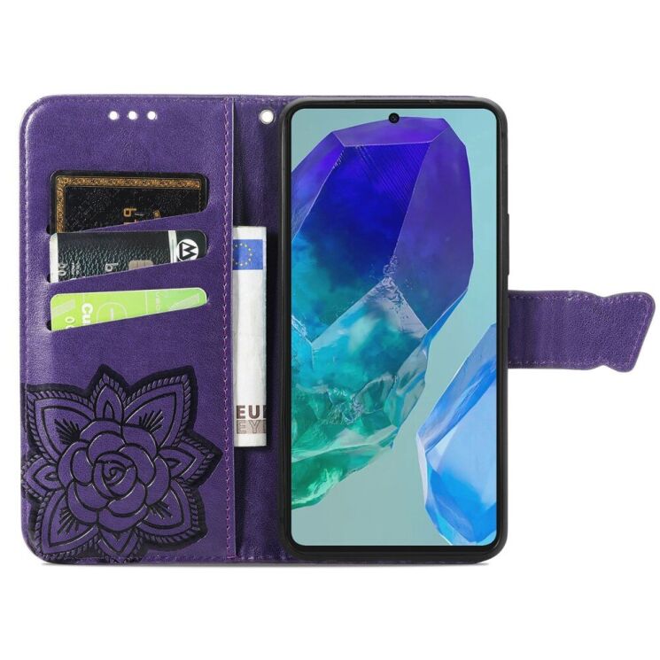 Чехол UniCase Butterfly Pattern для Samsung Galaxy A16 (A165) - Dark Purple: фото 2 из 6