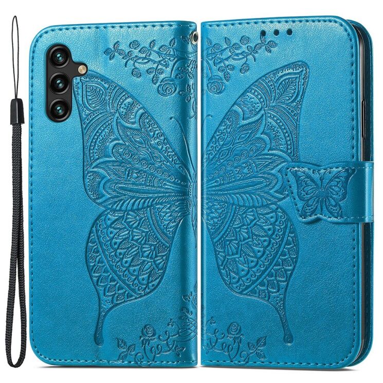 Чехол UniCase Butterfly Pattern для Samsung Galaxy A24 (A245) - Blue: фото 1 из 8