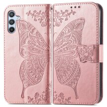 Чехол UniCase Butterfly Pattern для Samsung Galaxy A36 (A366) / A56 (A566) - Rose Gold: фото 1 из 10