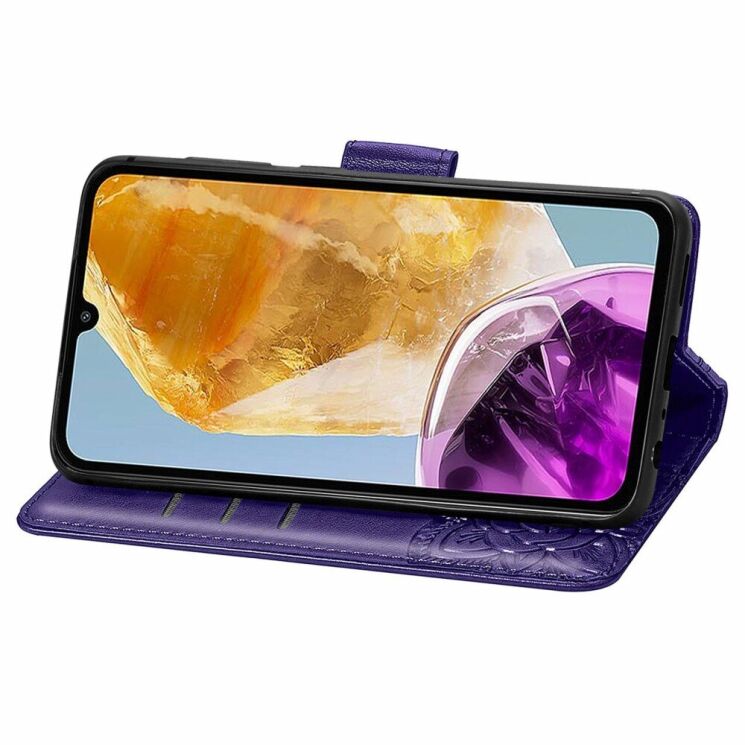 Чехол UniCase Butterfly Pattern для Samsung Galaxy M15 (M156) - Dark Purple: фото 3 из 8
