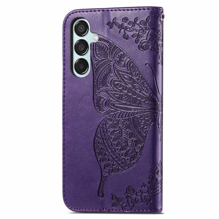 Чехол UniCase Butterfly Pattern для Samsung Galaxy M15 (M156) - Dark Purple: фото 5 из 8
