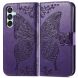 Чехол UniCase Butterfly Pattern для Samsung Galaxy M15 (M156) - Dark Purple (349533DV). Фото 1 из 8