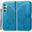 Чехол UniCase Butterfly Pattern для Samsung Galaxy S24 Plus - Blue (343465L)