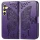 Чехол UniCase Butterfly Pattern для Samsung Galaxy S25 (S931) - Dark Purple (375325DV). Фото 2 из 9