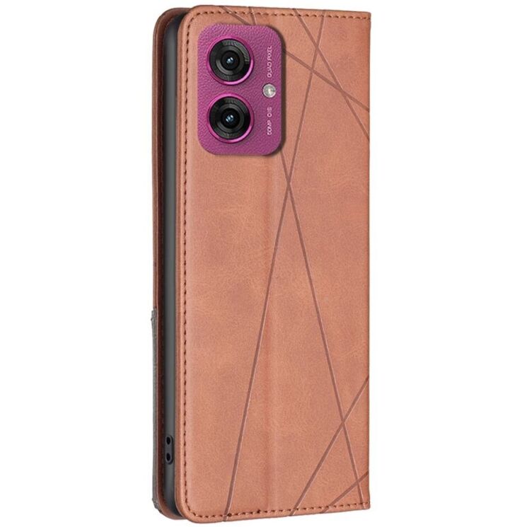 Чехол UniCase Geometric Pattern для Motorola Moto G55 - Brown: фото 3 из 8