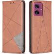 Чехол UniCase Geometric Pattern для Motorola Moto G55 - Brown (366149Z)