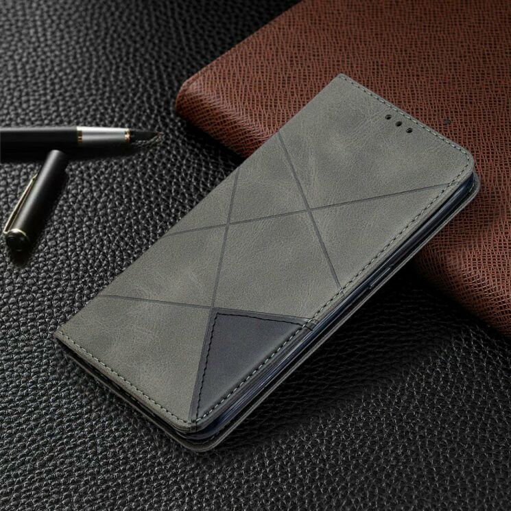 Чохол-книжка з кишеньками UniCase Geometric Pattern для OPPO A31 - Grey: фото 8 з 10