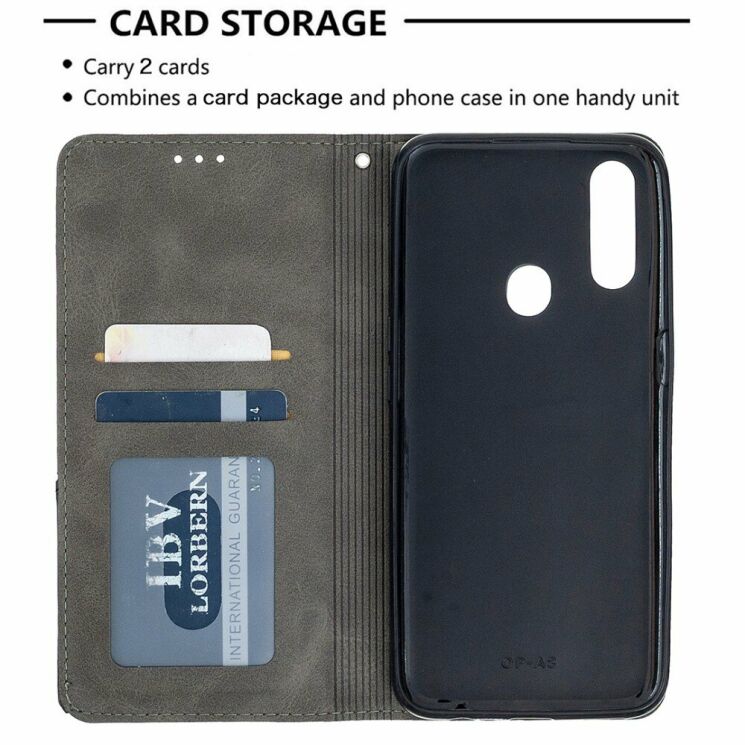 Чохол-книжка з кишеньками UniCase Geometric Pattern для OPPO A31 - Grey: фото 6 з 10