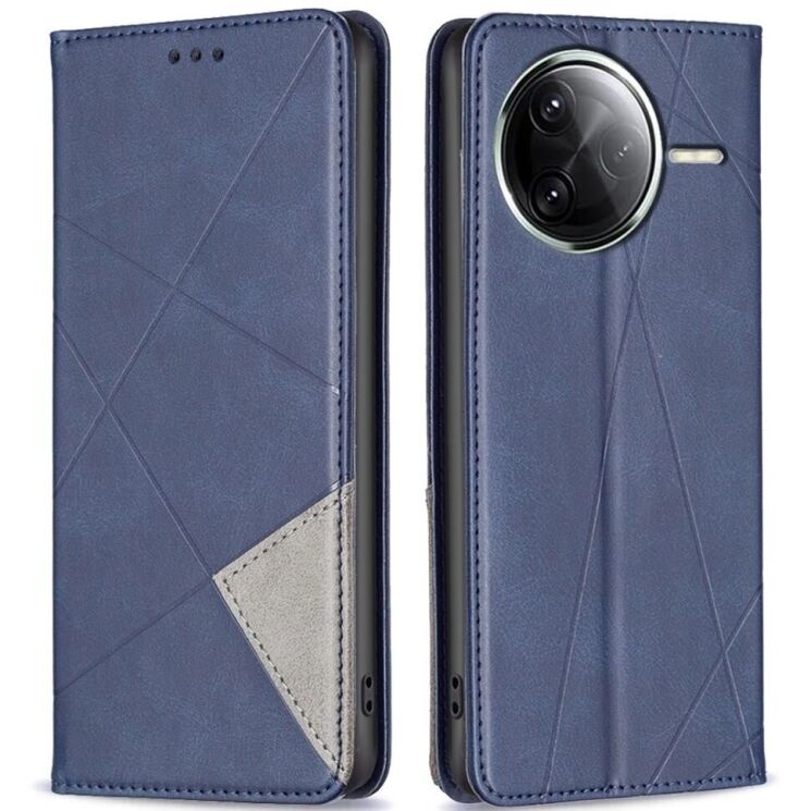 Чехол UniCase Geometric Pattern для Xiaomi Poco F7 Pro / F7 Ultra - Blue: фото 1 из 9