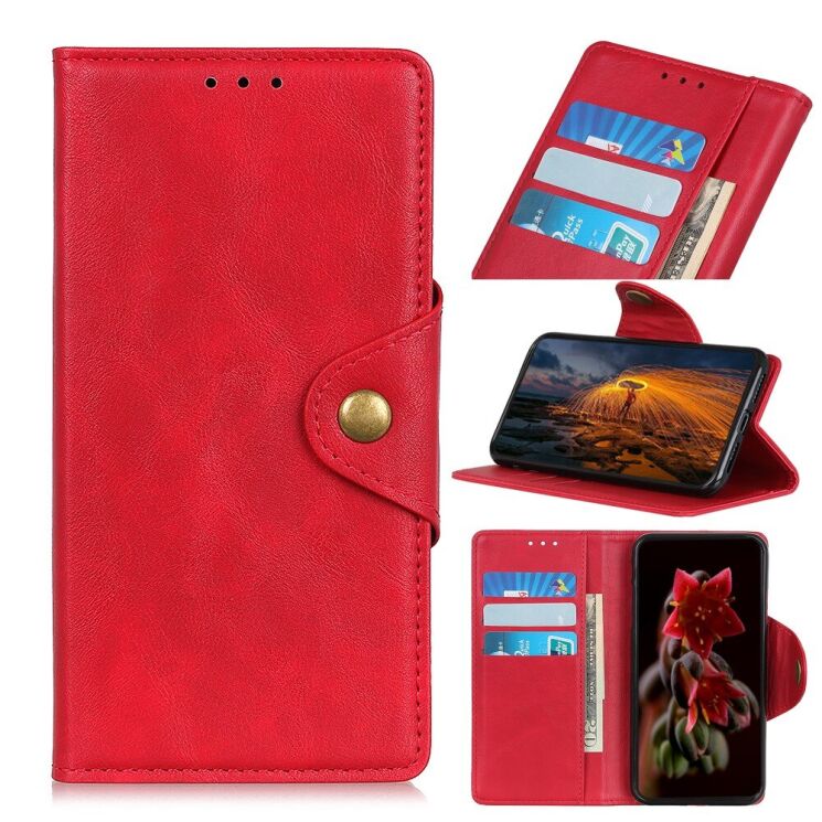 Чехол UniCase Vintage Wallet для Motorola Edge 20 Pro - Red: фото 1 из 12