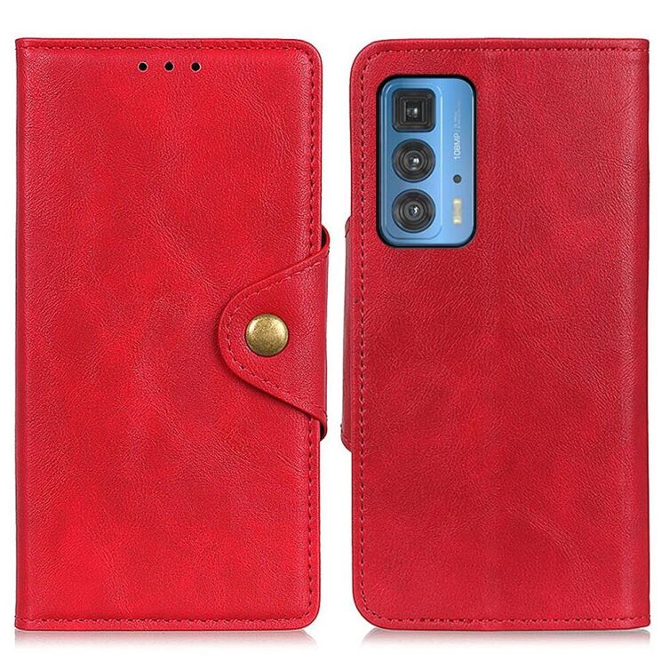 Чехол UniCase Vintage Wallet для Motorola Edge 20 Pro - Red: фото 2 из 12