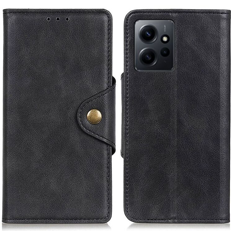 Чехол UniCase Vintage Wallet для Xiaomi Redmi Note 12 - Black: фото 1 из 8