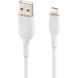 Кабель Belkin PVC USB to Lightning (0.15m) CAA001BT0MWH - White (896420W). Фото 2 з 5