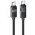 Кабель Hoco U137 Type-C to Type-C (60W, 3A, 1.2m) - Black: фото 1 из 7