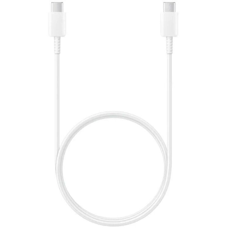 Кабель Samsung USB Type-C to USB Type-C (60 Вт) EP-DA705BWRGRU Технічна упаковка - White: фото 1 з 3