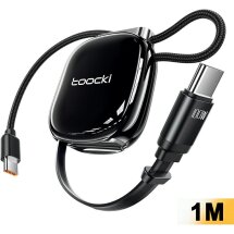 Кабель TOOCKI TX131C2 Type-C to Type-C (100W, 1m) - Black: фото 1 з 13