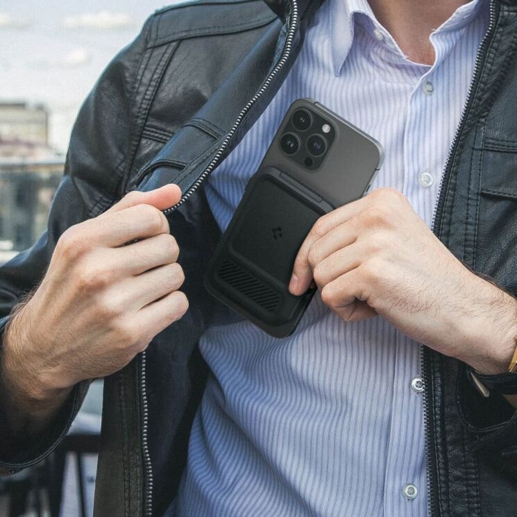 Кардхолдер Spigen (SGP) Lock Fit (MagFit) AFA08528 - Military Green: фото 21 из 21
