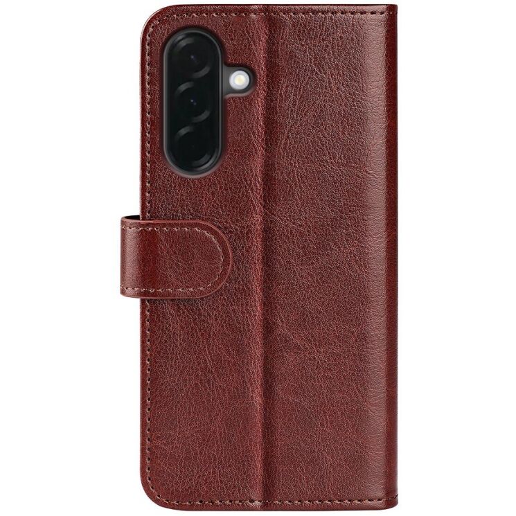 Классический чехол-книжка Deexe Wallet Style для Samsung Galaxy A37 (A376) - Brown: фото 5 из 6